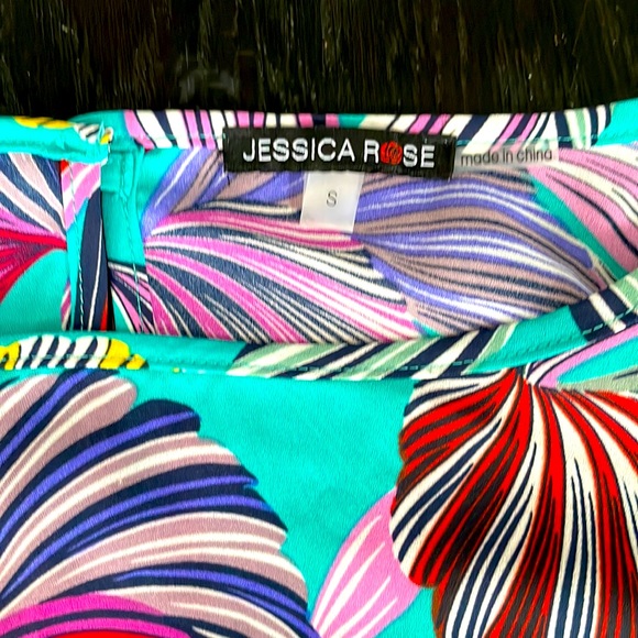 Colourful and tropical 3/4 sleep layered sleeve blouse - Picture 2 of 3